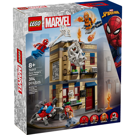 LEGO Marvel Peter Parker’s Apartment Super Hero Building Toy 76317 1 ea, $65.00/1ea