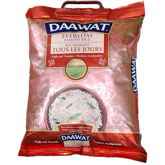 Daawat Riz Basmati 4 kg, 0,42 $/100g