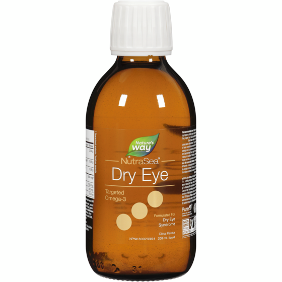 Nature's Way Nutrasea Dry Eye Targeted Omega-3 Liquid Citrus Flavour 200 ml, $30.00/100ml