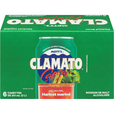 Mott’s Boisson de malt alcoolisée haricot mariné (Pièce d’identité requise au moment du ramassage) 6x341.0 ml, 0,73 $/100ml