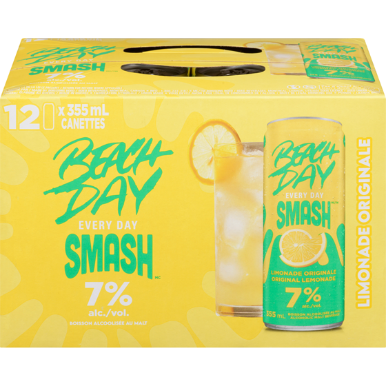 Beach Day Every Day Boisson alcoolisée au limonade originale (Pièce d’identité requise au moment du ramassage) 12x355.0 ml, 0,63 $/100ml