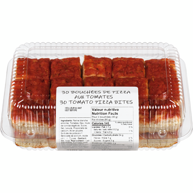 null 30 Tomato Pizza Bites 500 g, $1.20/100g