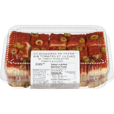 null 30 Tomato Pizza Bites Tomato & Olives 500 g, $1.20/100g