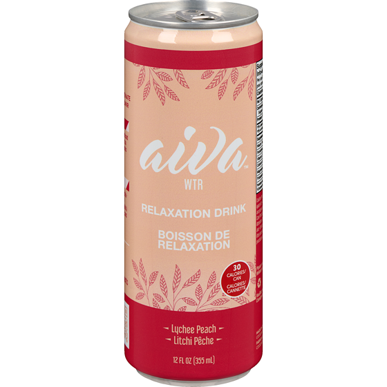 Aiva Wtr Relaxation Drink Lychee Peach 355 ml, $0.98/100ml