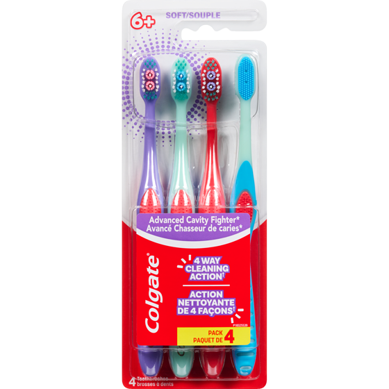 Colgate Toothbrushes Soft 6+ 4 ea, $3.75/1ea