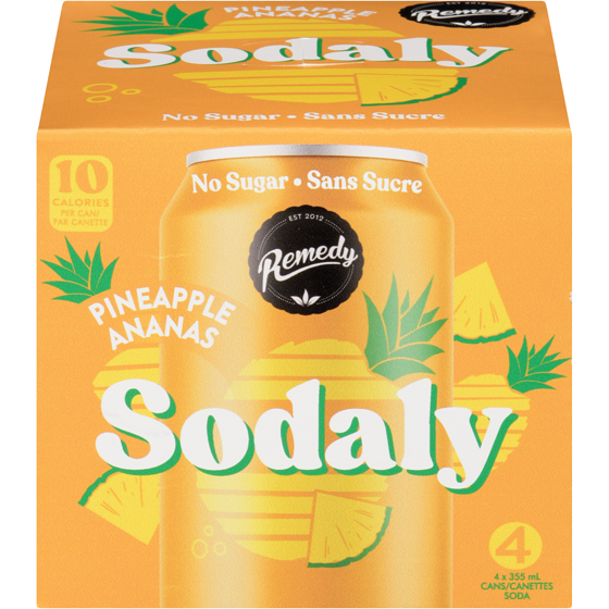 Remedy Soda Pineapple 4x355.0 ml, $0.77/100ml