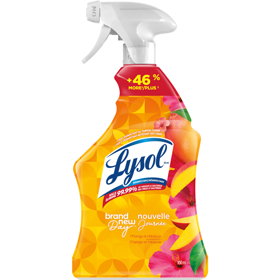 Lysol Nouvelle Journee parfum Mango et Hibiscus 950 ml, 0,79 $/100ml