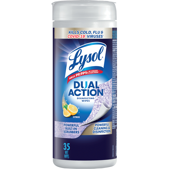 Lysol Dual Action Wipes - Citrus 35 ea, $0.20/1ea