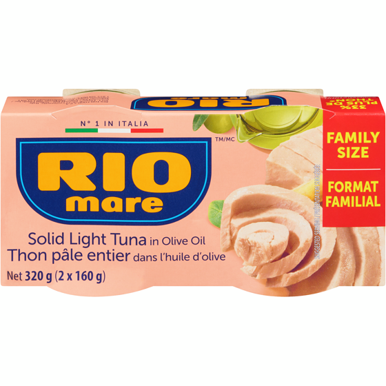 Rio Mare Thon pâle entier dans l'huile d'olive format familial 320 g, 3,43 $/100g