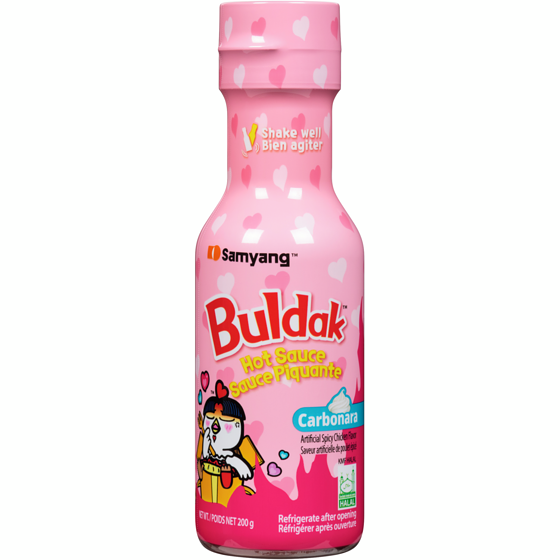 Samyang Buldak Hot Sauce Carbonara Artificial Spicy Chicken Flavor 165 ml, $3.63/100ml