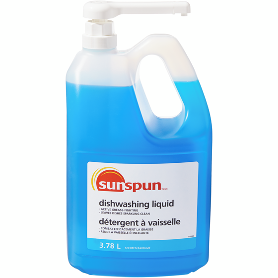 Sunspun Dish Detergent with Pump 3.78 l, $0.40/100ml