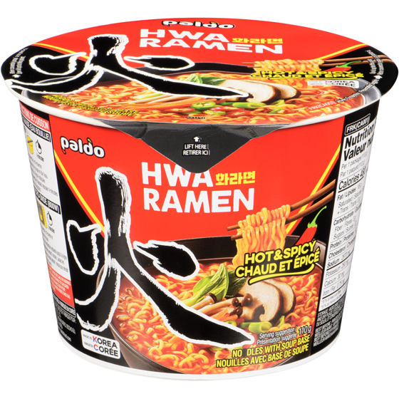 Paldo King noodle flavour epice grande format 110 g, 2,54 $/100g