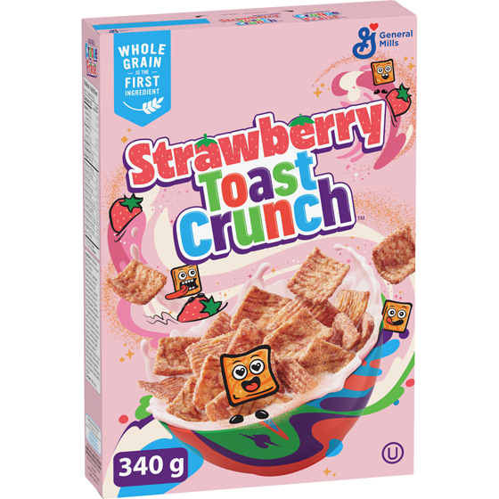 General Mills New , Strawberry Toast Crunch 340 g, $1.76/100g