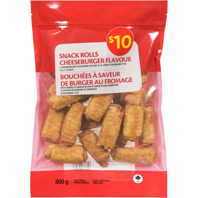null Snack Rolls Cheeseburger Flavour 800 g, $1.25/100g