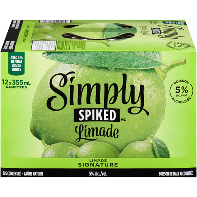 Simply Spiked Limeade (Pièce d’identité requise au moment du ramassage) 12x355.0 ml, 0,62 $/100ml
