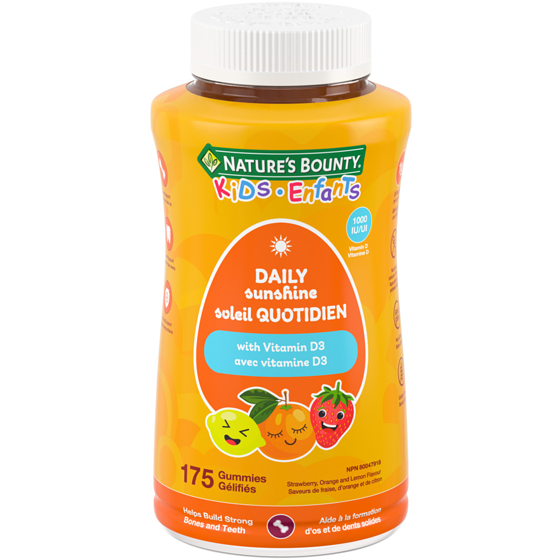 Nature's Bounty KIDS Daily Sunshine With Vitamin D3 175 ea, $0.12/1ea