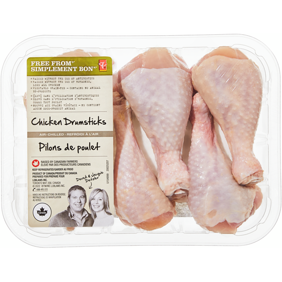 le Choix du Président Pilons de poulet Simplement Bon 14,31 $/1kg 6,49 $/1lb
