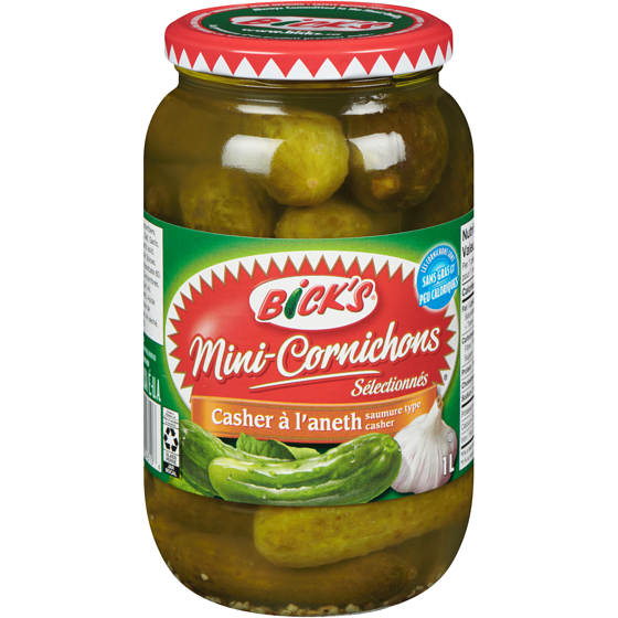 Bick’s Petits aneths à la kasher 1 l, 0,53 $/100ml