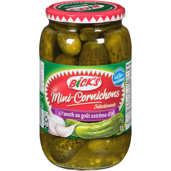 Bick’s Petits aneths ail 1 l, 0,53 $/100ml