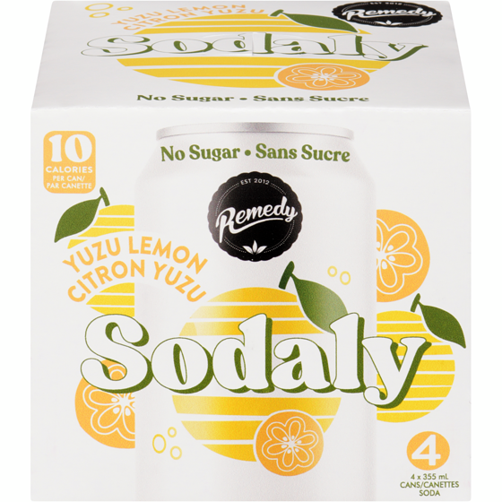 Remedy Soda Yuzu Lemon 4x355.0 ml, $0.77/100ml