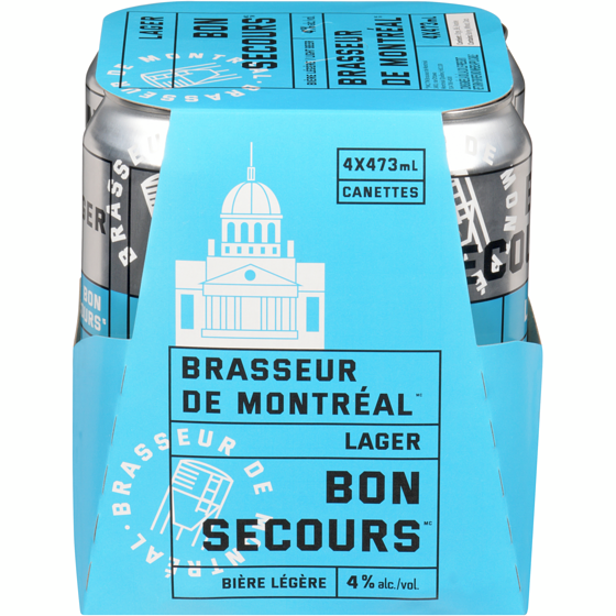 null Bière légère lager bon secours (Pièce d’identité requise au moment du ramassage) 4x473.0 ml, 0,85 $/100ml