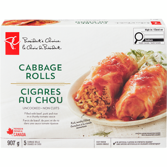 President's Choice Cabbage Rolls 907 g, $1.32/100g