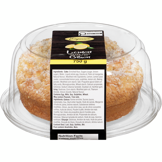Exquisite Lemon Coffee Cake 750 g, $1.20/100g
