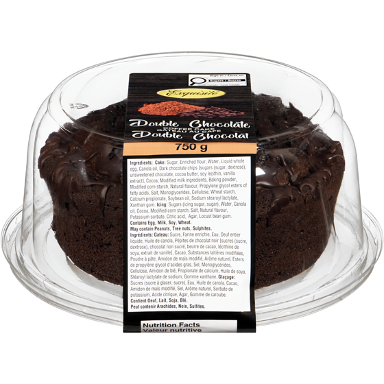 Exquisite Double Chocolate Coffee Cake 750 g, $1.20/100g