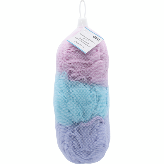 Quo Beauty Recycled* Mesh Sponge Set of 3 1 ea, $6.00/1ea