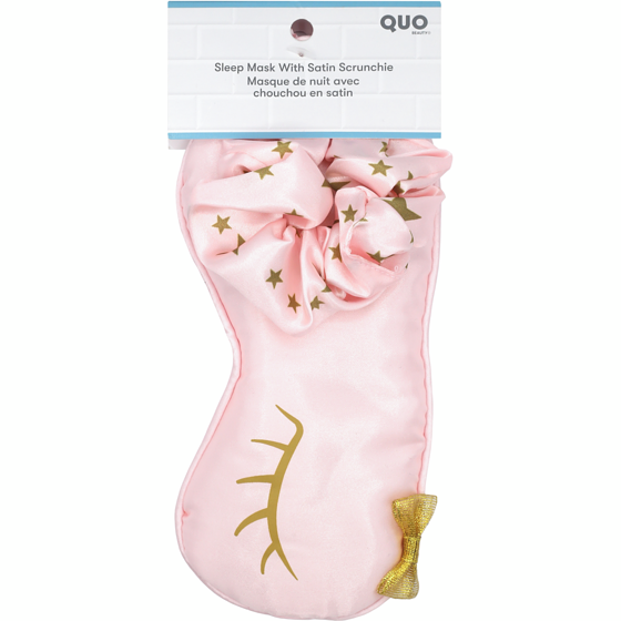 Quo Beauty Sleep Mask With Satin Scrunchie 1 ea, $8.00/1ea