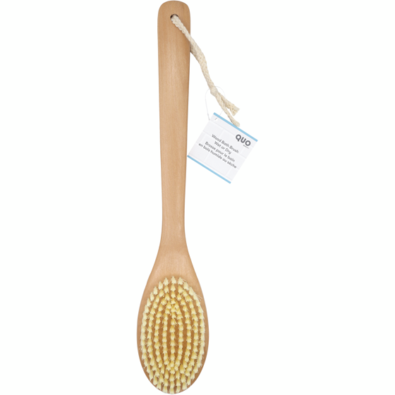 Quo Beauty Wood Bath Brush Wet or Dry 1 ea, $8.00/1ea