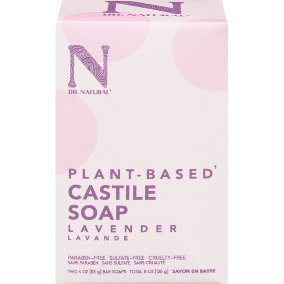 Dr. Natural Castile Soap Lavender 2x113.0 g, $5.08/100g