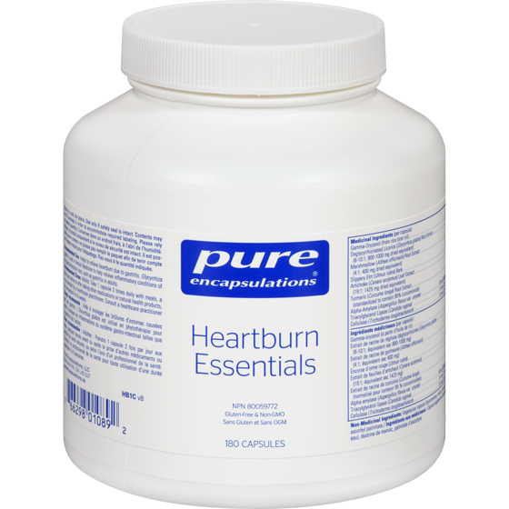 Pure Encapsulations Heartburn Essentials 180 ea, $0.39/1ea