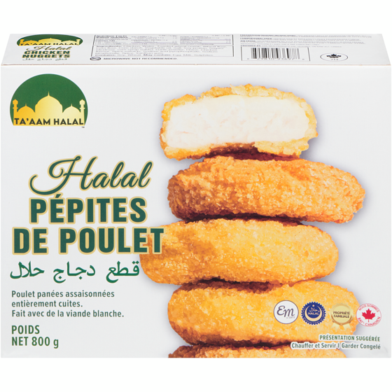 null Halal pépites de poulet 800 g, 1,31 $/100g