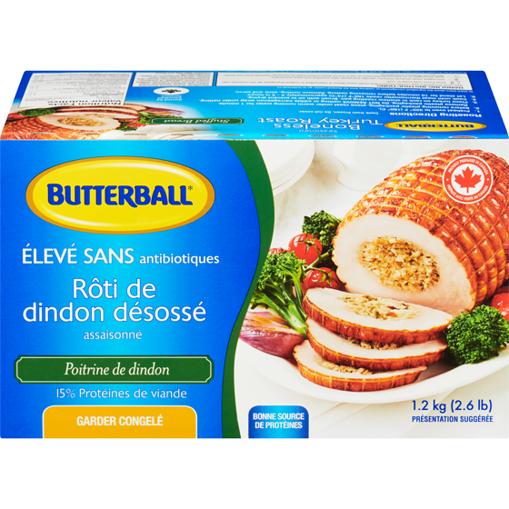 Butterball Rôti de dinde désossé poitrine farcie 1.2 kg, 1,92 $/100g