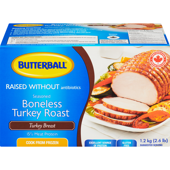 Butterball Boneless Turkey Roast, Turkey Breast 1.2 kg, $1.92/100g