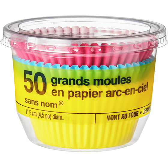 Sans Nom Grands moules en papier arc-en-ciel, ensemble de 50 50 ea, 0,05 $/1ch