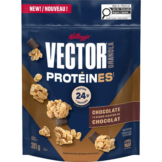 Kelloggs Vector Protein Granola Chocolate Flavour 311 g, $1.86/100g