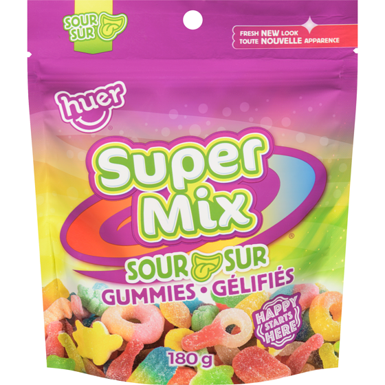 Huer Gummies Sour 180 g, $2.22/100g