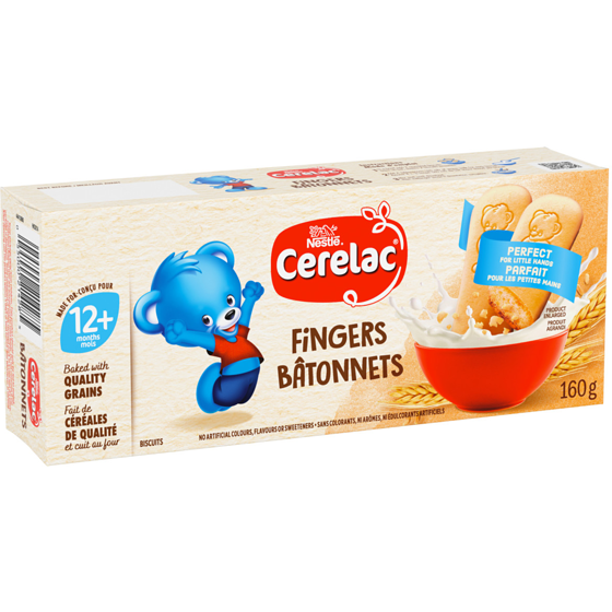 Nestlé Cerelac Fingers, Biscuits, Light Buttery Flavour, 1 Yr & Up 160 g, $3.12/100g