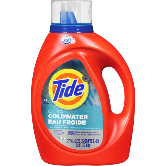Tide Ultra Coldwater Liquid Laundry Detergent, Original Scent, 52 Loads, Laundry Detergent Liquid Formulated for Cold Water 2150 ml, $0.93/100ml