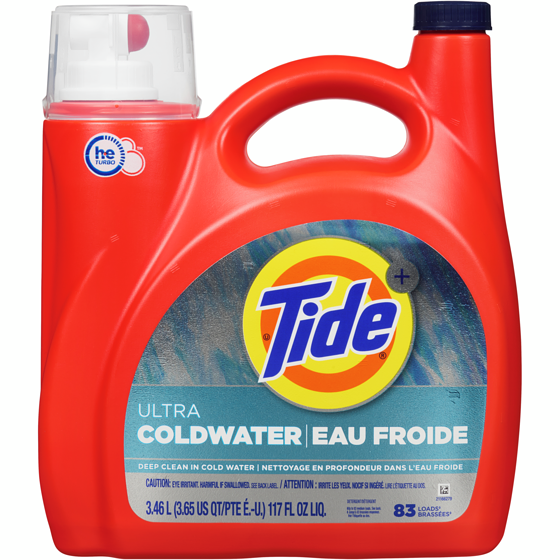 Tide Ultra Coldwater Liquid Laundry Detergent, Original Scent, 83 Loads, Laundry Detergent Liquid Formulated for Cold Water 3460 ml, $0.64/100ml