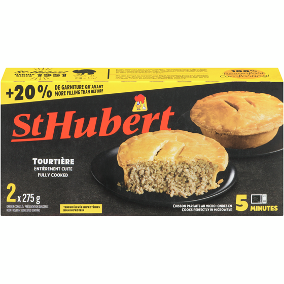St Hubert Tourtière 550 g, $1.82/100g