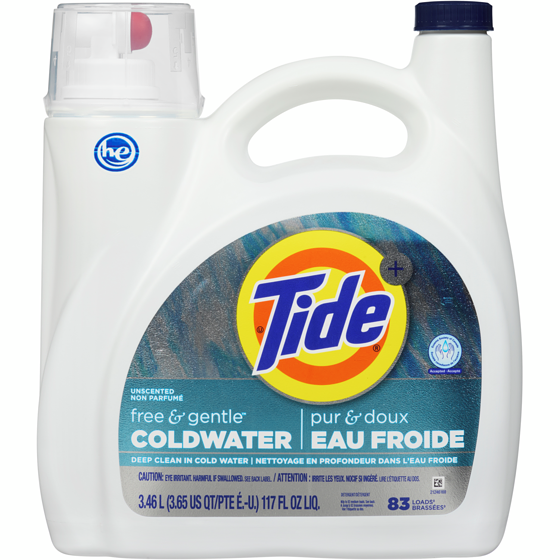 Tide Ultra Coldwater Liquid Laundry Detergent, Original Scent, 83 Loads, Laundry Detergent Liquid Formulated for Cold Water 3.46 l, $0.64/100ml