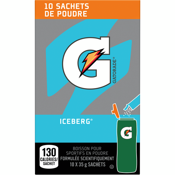 Gatorade Iceberg Sachets de Poudre 350 g, 2,28 $/100g