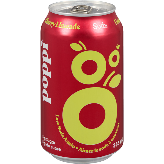 Poppi Cherry Limeade Soda 355 ml, $0.77/100ml