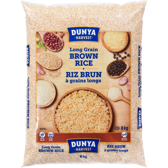 Dunya Harvest Long Grain Brown Rice 8 kg, $0.21/100g