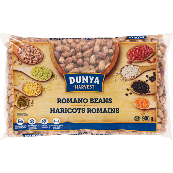 Dunya Harvest Romano Beans 900 g, $0.50/100g