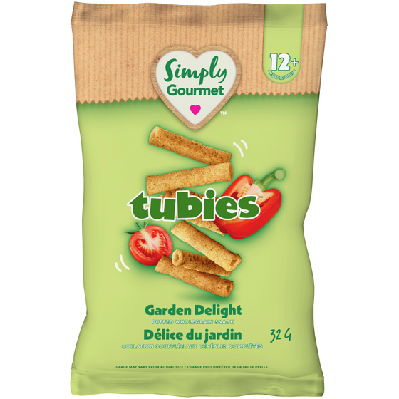 Baby Gourmet Collation pour tout-petits Simply Gourmet Tubies Délice du jardin 32 g, 9,34 $/100g