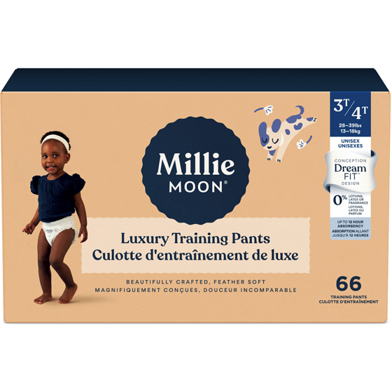 Millie Moon Luxury Training Pants, Size 3T-4T, 66 Count 66 ea, $0.45/1ea